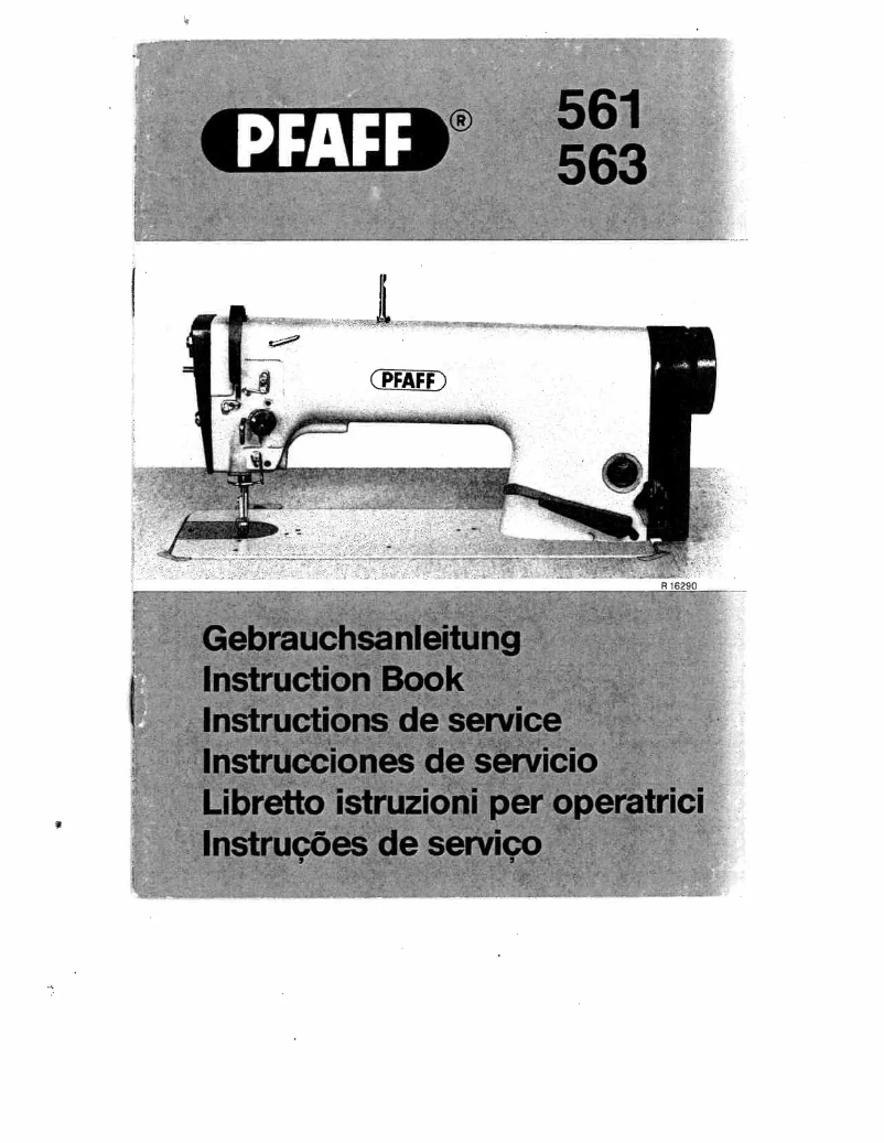 Página 1 del manual Manual de usuario Pfaff 561