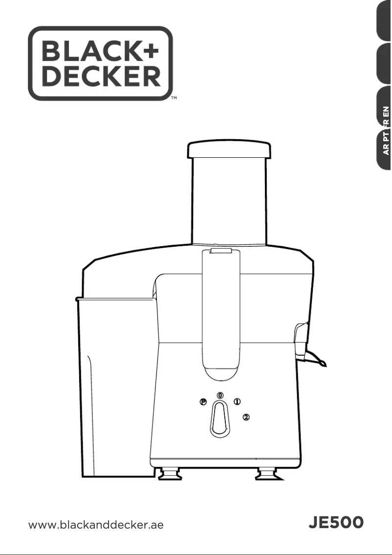 Page 1 de la notice Manuel utilisateur Black & Decker JE500