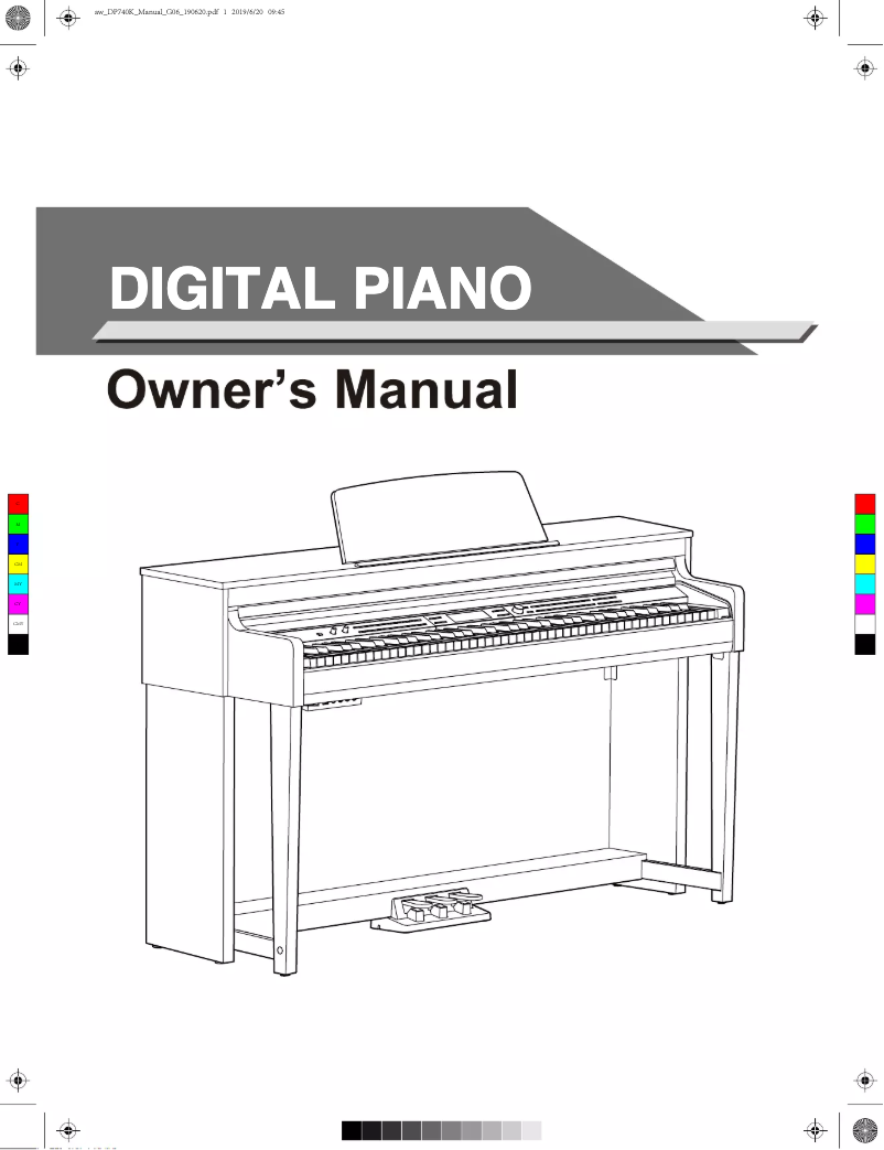 Image de la première page du manuel de l'appareil DP740K