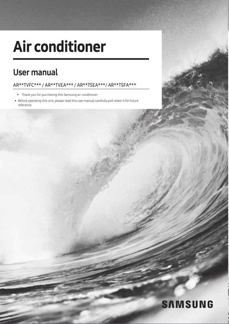 Página 1 del manual Manual de usuario Samsung AR18TSEAAWKNZS