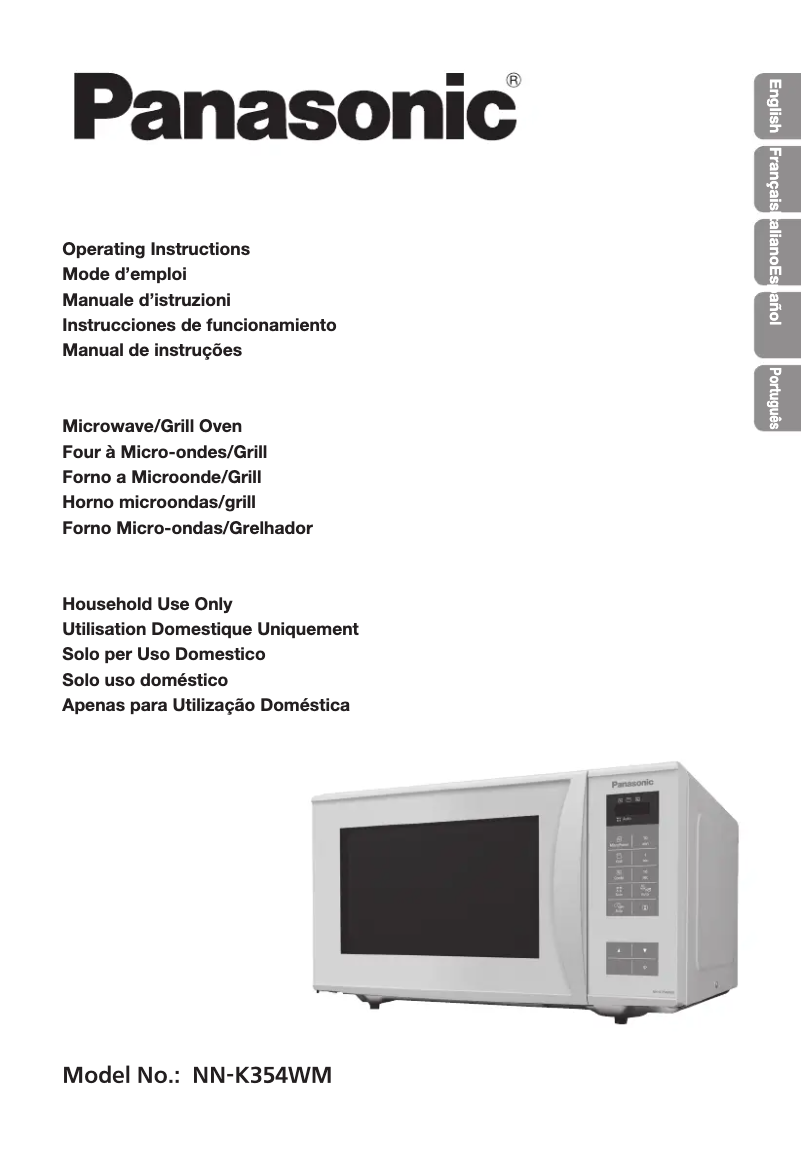 Página 1 del manual Manual de usuario Panasonic NN-K354