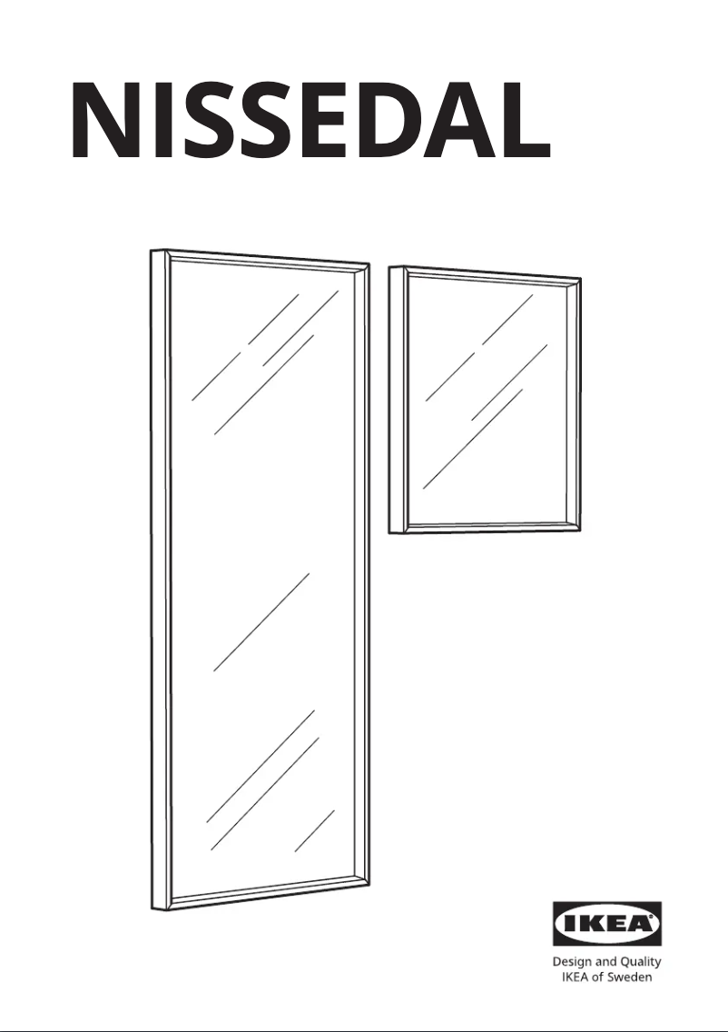 Page 1 de la notice Manuel utilisateur Ikea NISSEDAL 103.203.17