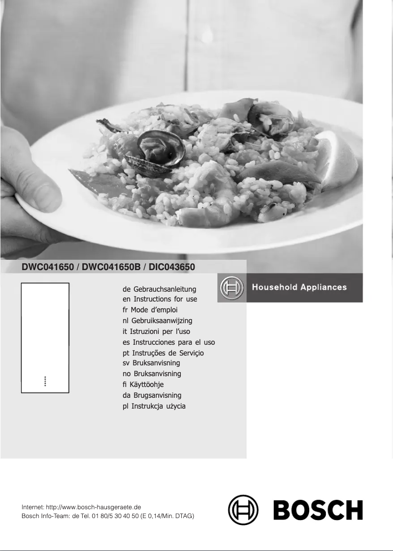 Page 1 de la notice Manuel utilisateur Bosch DIC043650