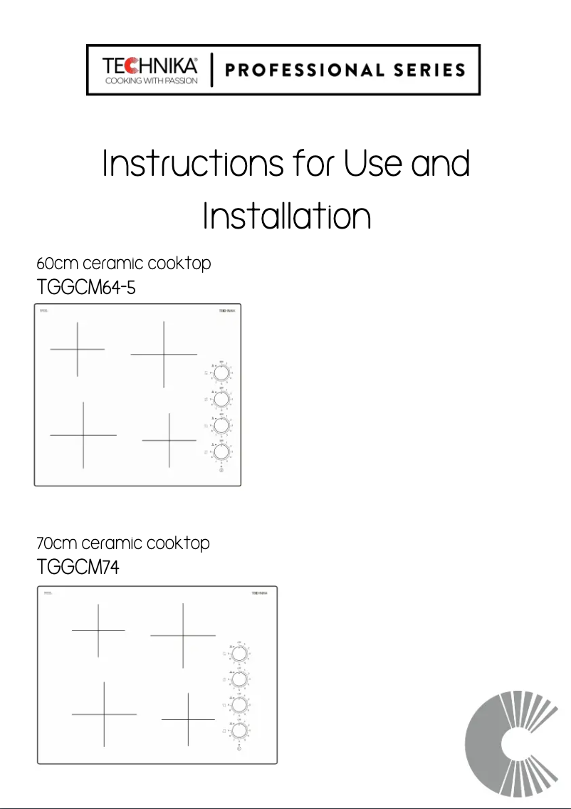 Page 1 of the manual User Manual Technika TGGCM64-5
