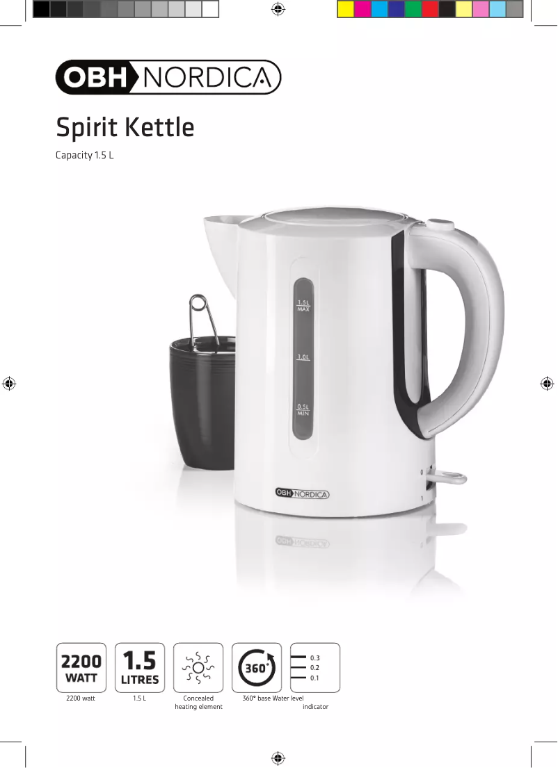 Page 1 de la notice Manuel utilisateur OBH Nordica Spirit 6411