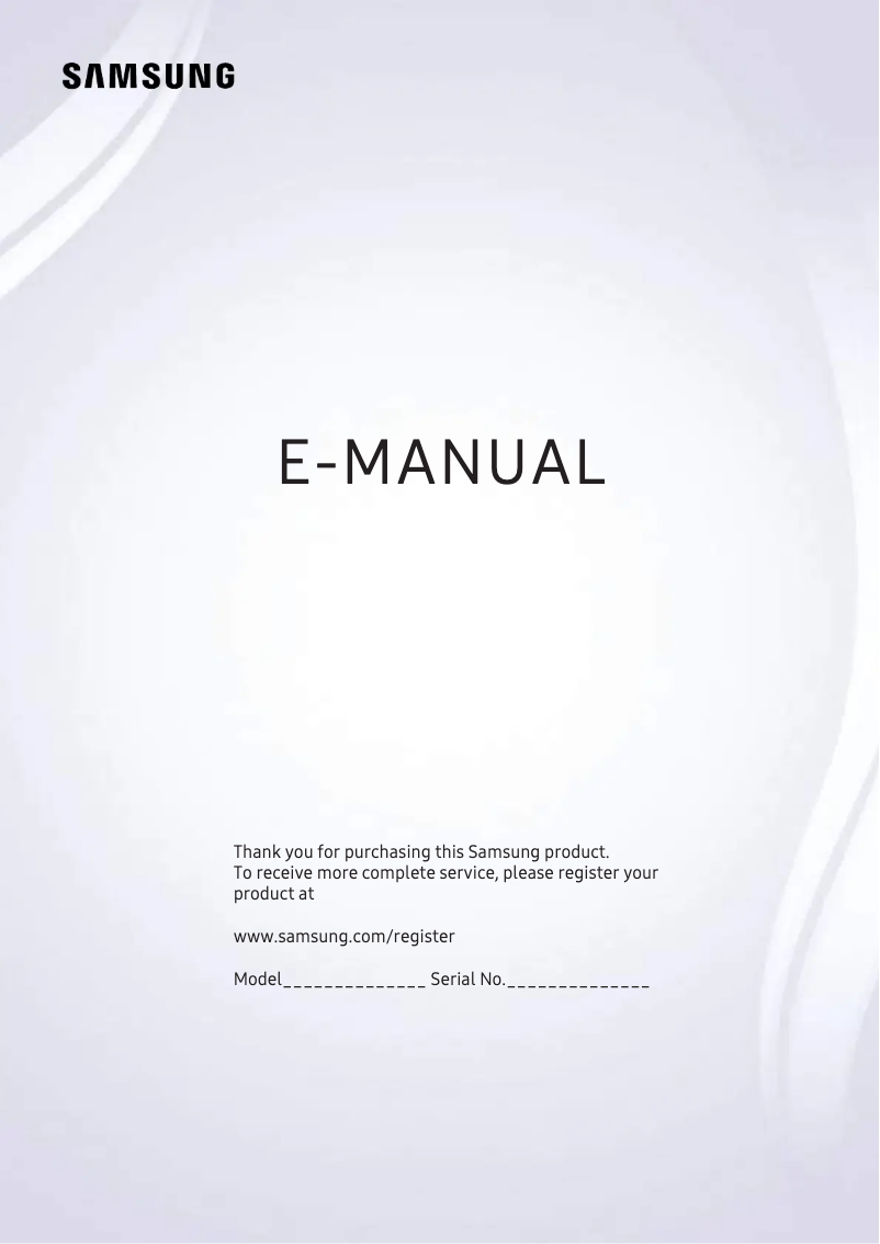 Page 1 de la notice Manuel utilisateur Samsung QA75Q7FAMR