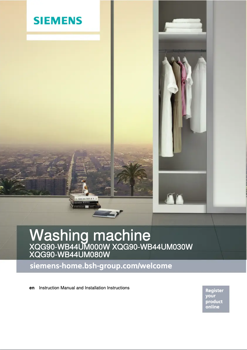 Page 1 de la notice Manuel utilisateur Siemens WB44UM000W