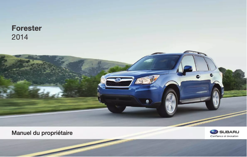 Page 1 de la notice Manuel utilisateur Subaru Forester (2014)