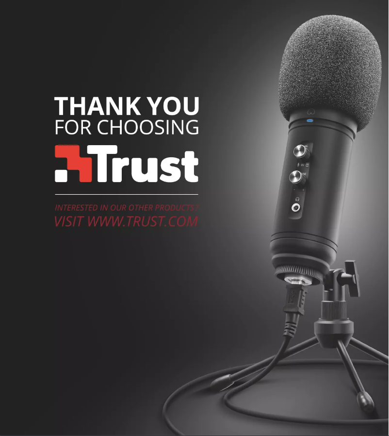 Page 1 of the manual User Manual Trust Signa HD