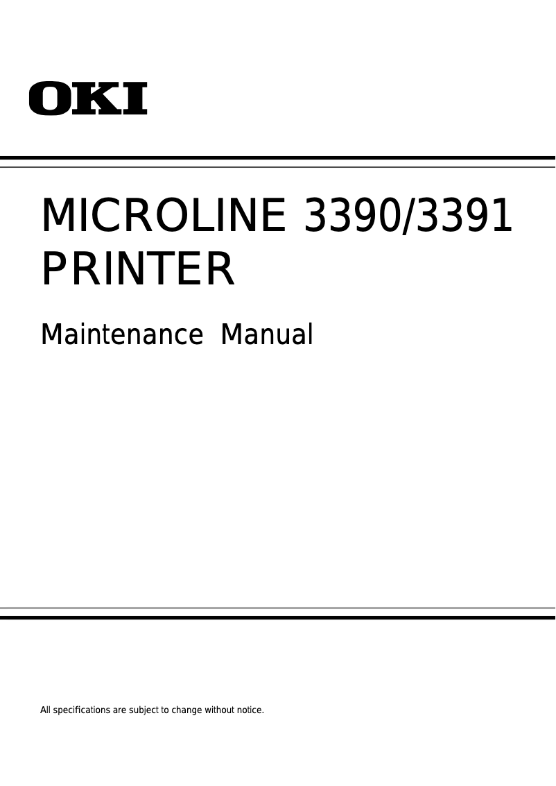Página 1 del manual Manual de usuario OKI ML3391