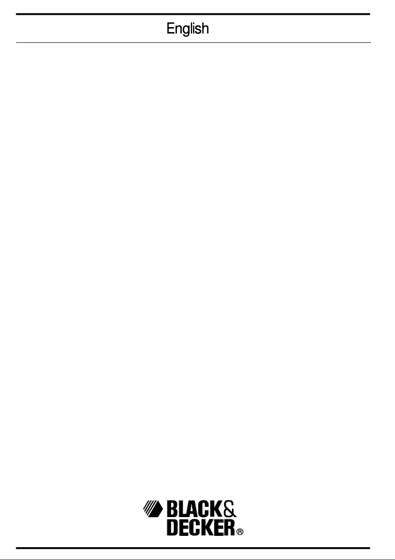 Page 1 de la notice Manuel utilisateur Black & Decker GL200