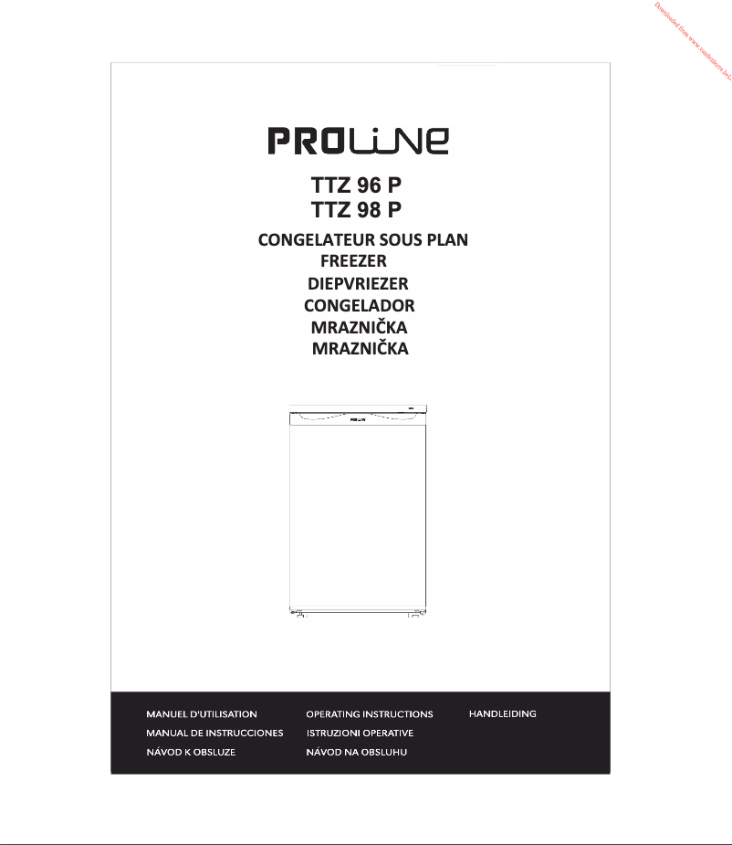 Página 1 del manual Manual de usuario Proline TTZ 98P