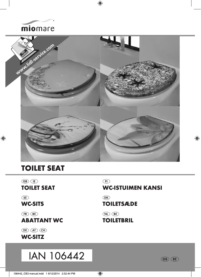 Page 1 de la notice Manuel utilisateur Miomare IAN 106442