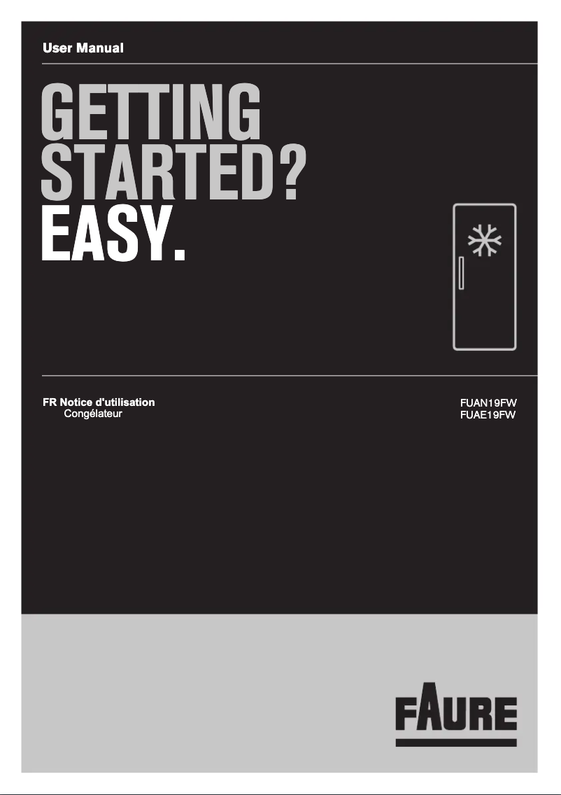 Page 1 of the manual User Manual Faure FUAE19FW