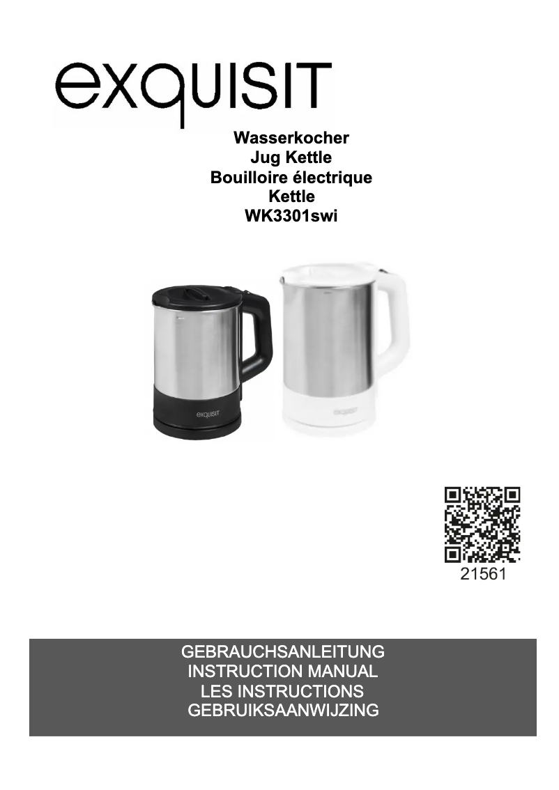 Page 1 of the manual User Manual Exquisit WK 3301 wei