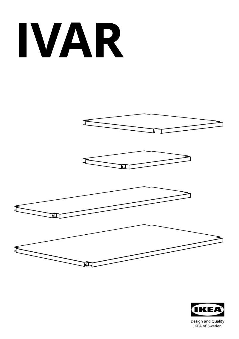 Page 1 de la notice Manuel utilisateur Ikea IVAR 005.637.97