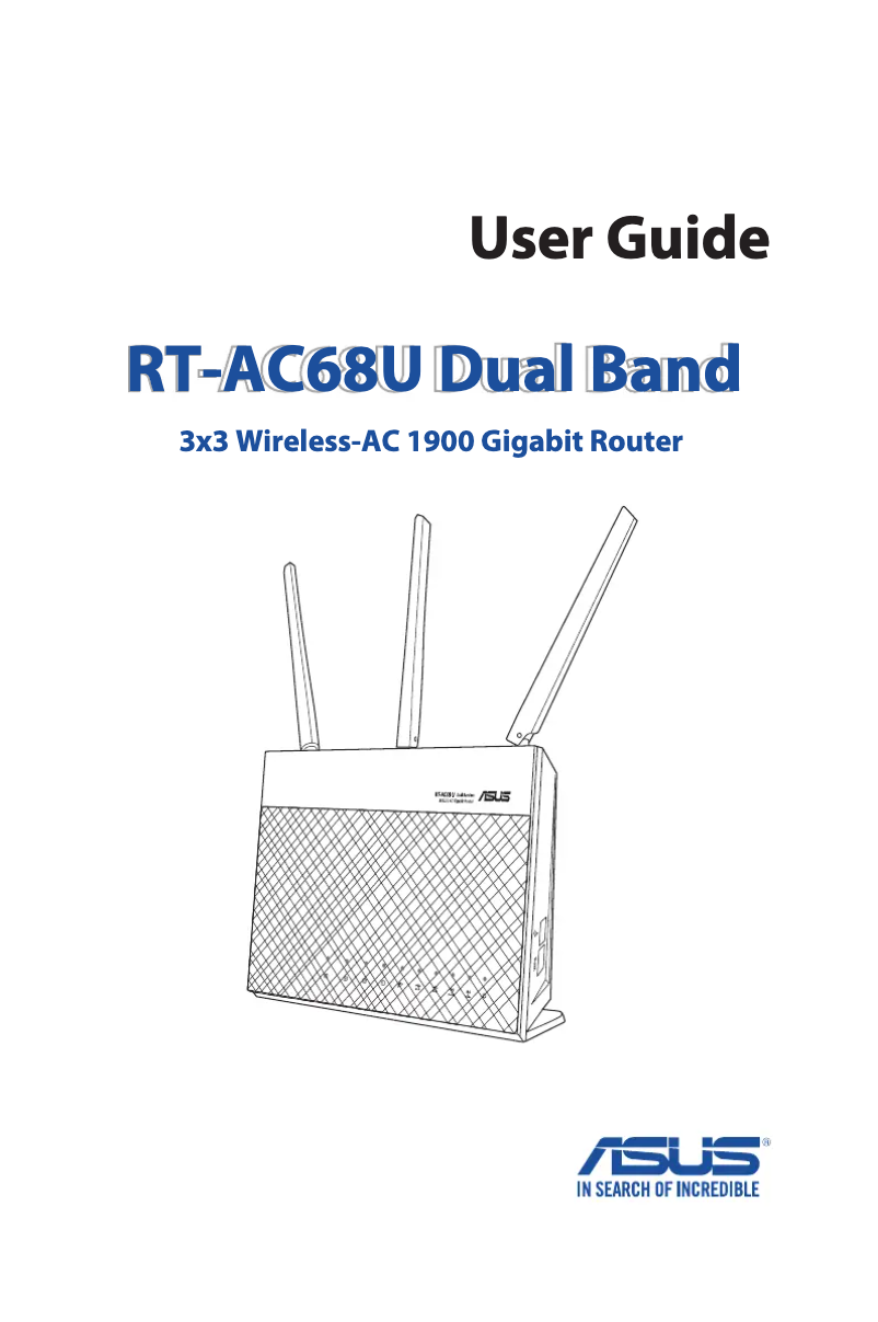 Page 1 de la notice Manuel utilisateur Asus RT-AC67U AiMesh