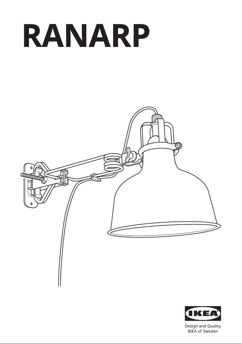 Image de la première page du manuel de l'appareil RANARP 603.313.99