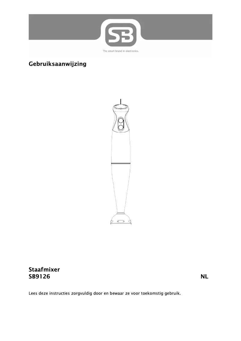 Page 1 de la notice Manuel utilisateur Smart Brand SB9126
