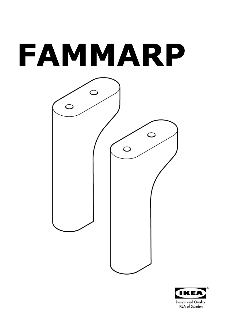 Page 1 de la notice Manuel utilisateur Ikea FAMMARP 204.959.91