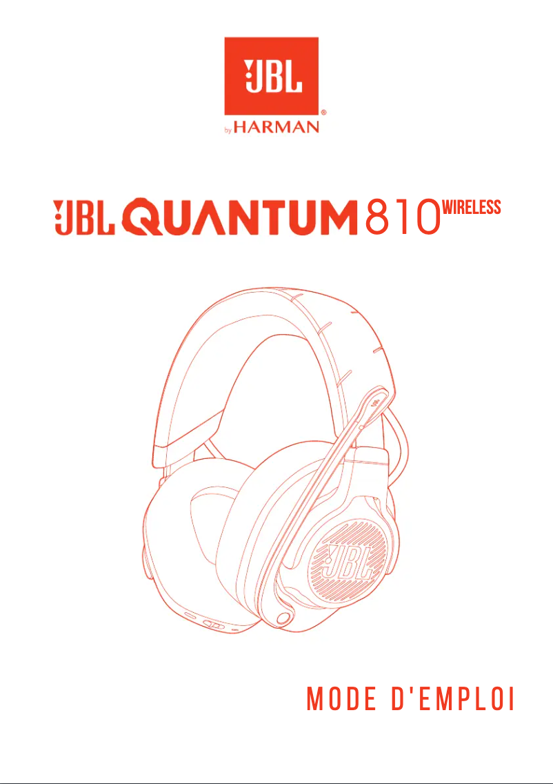 Page 1 de la notice Manuel utilisateur JBL Quantum 810 Wireless