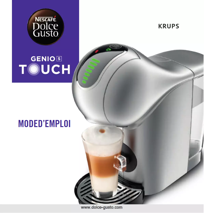 Image de la première page du manuel de l'appareil Nescafé Dolce Gusto Genio S Touch