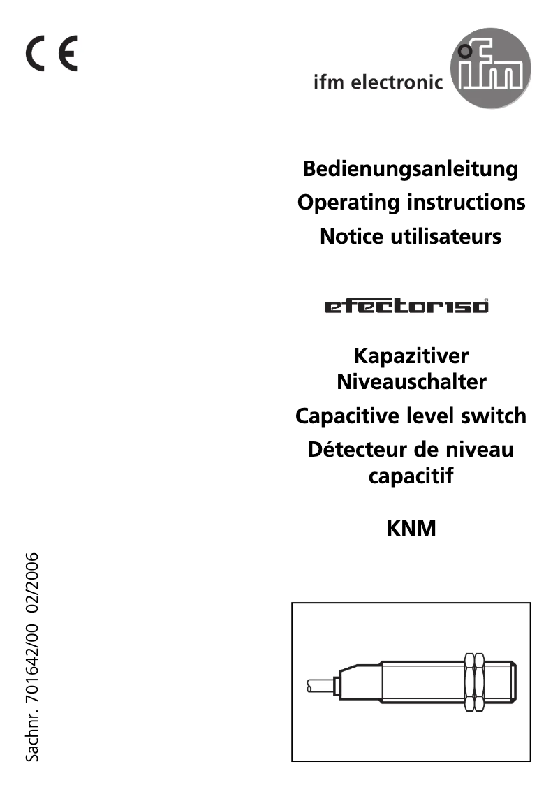 Page 1 de la notice Manuel utilisateur IFM KN5115