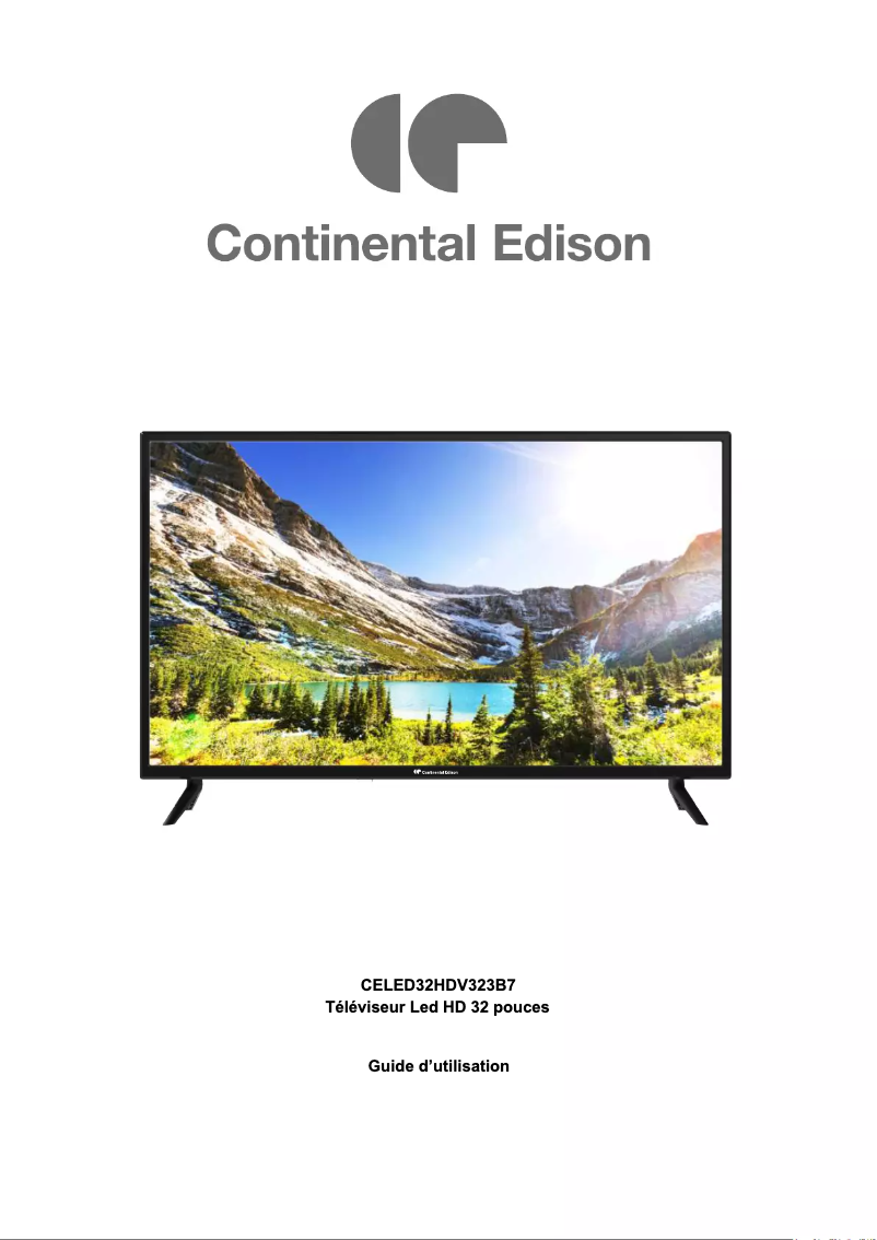 Page 1 de la notice Manuel utilisateur Continental Edison CELED32HDV323B7