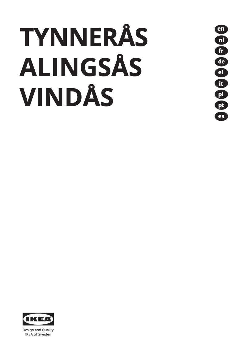 Page 1 de la notice Manuel utilisateur Ikea VINDÅS 105.680.68