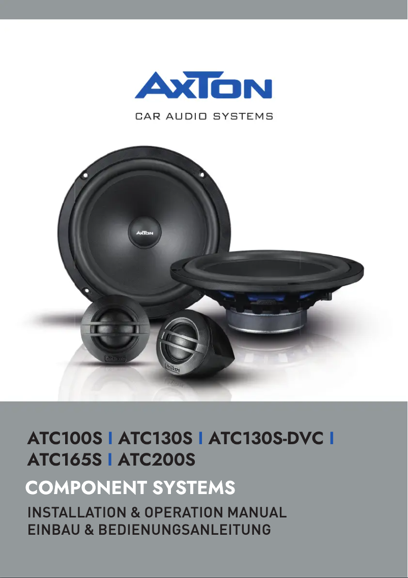 Página 1 del manual Manual de usuario Axton ATC165S