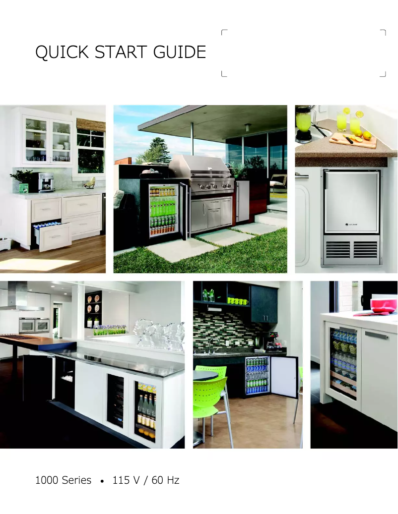 Page 1 de la notice Manuel utilisateur U-Line U-1224FZRB-00A