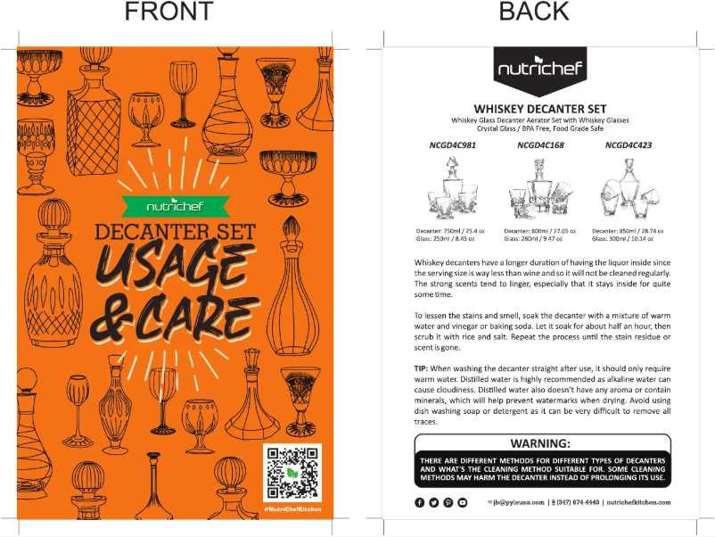 Page 1 de la notice Manuel utilisateur Nutrichef NCGD4C981