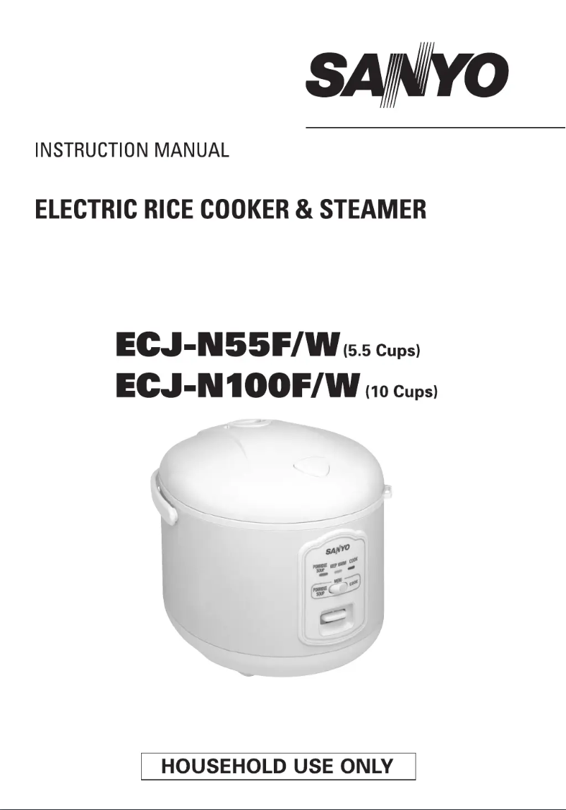 Page 1 of the manual User Manual Sanyo ECJ-N100F