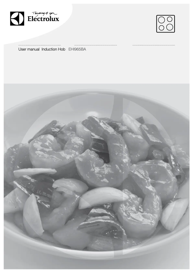 Page 1 de la notice Manuel utilisateur Electrolux EHI965BA