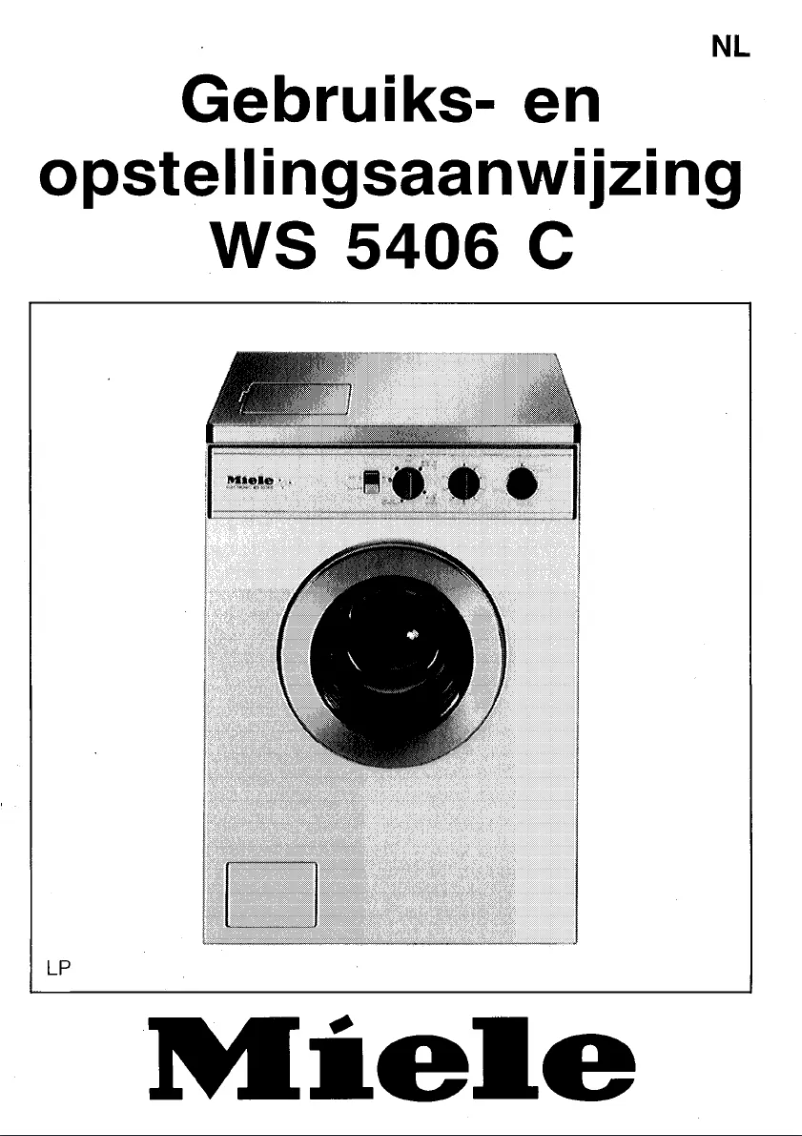 Página 1 del manual Manual de usuario Miele WS 5406 C