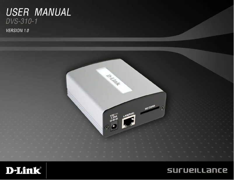 Page 1 de la notice Mode d'emploi D-Link DVS-310-1