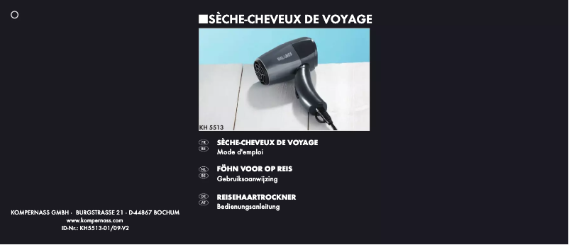 Page 1 de la notice Manuel utilisateur Balance KH 5513