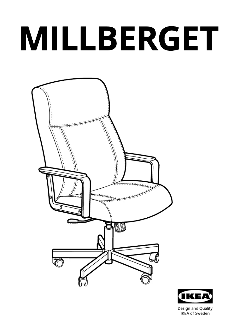 Page 1 de la notice Manuel utilisateur Ikea MILLBERGET 004.893.97