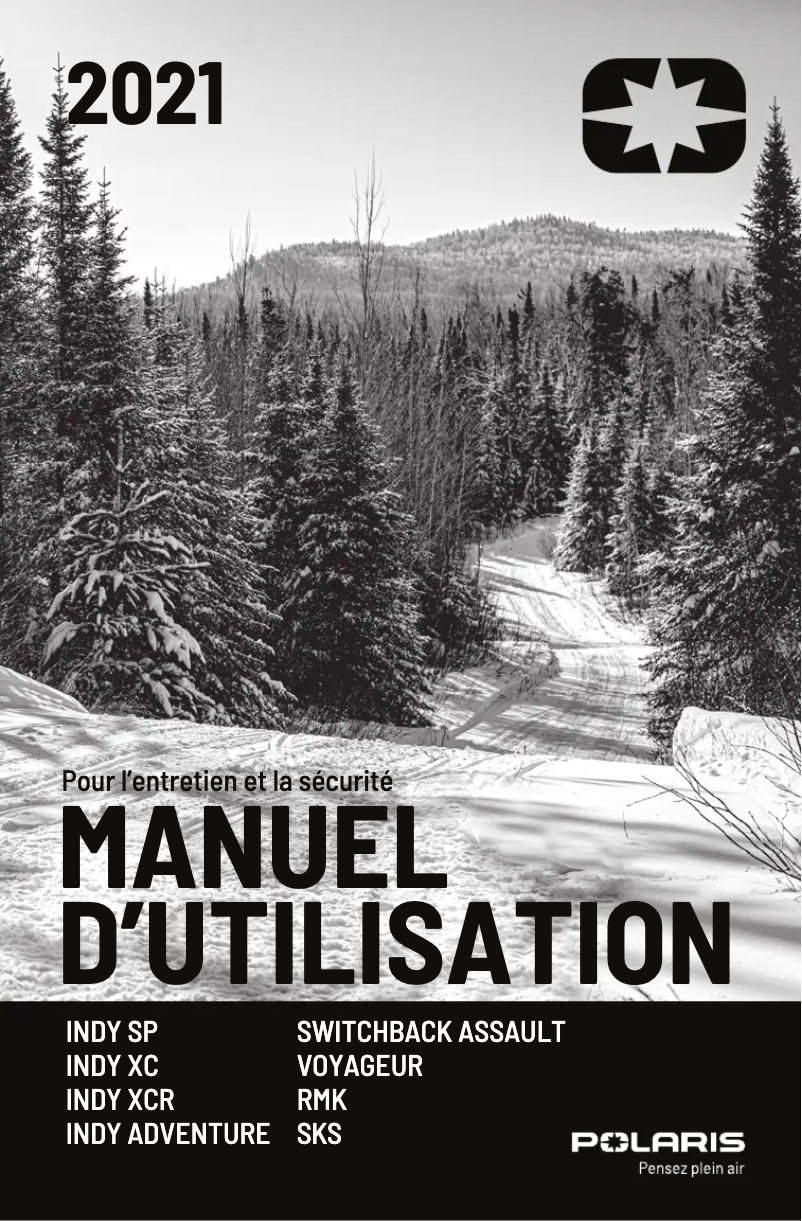 Page 1 de la notice Manuel utilisateur Polaris 850 Indy XC 137 (2021)