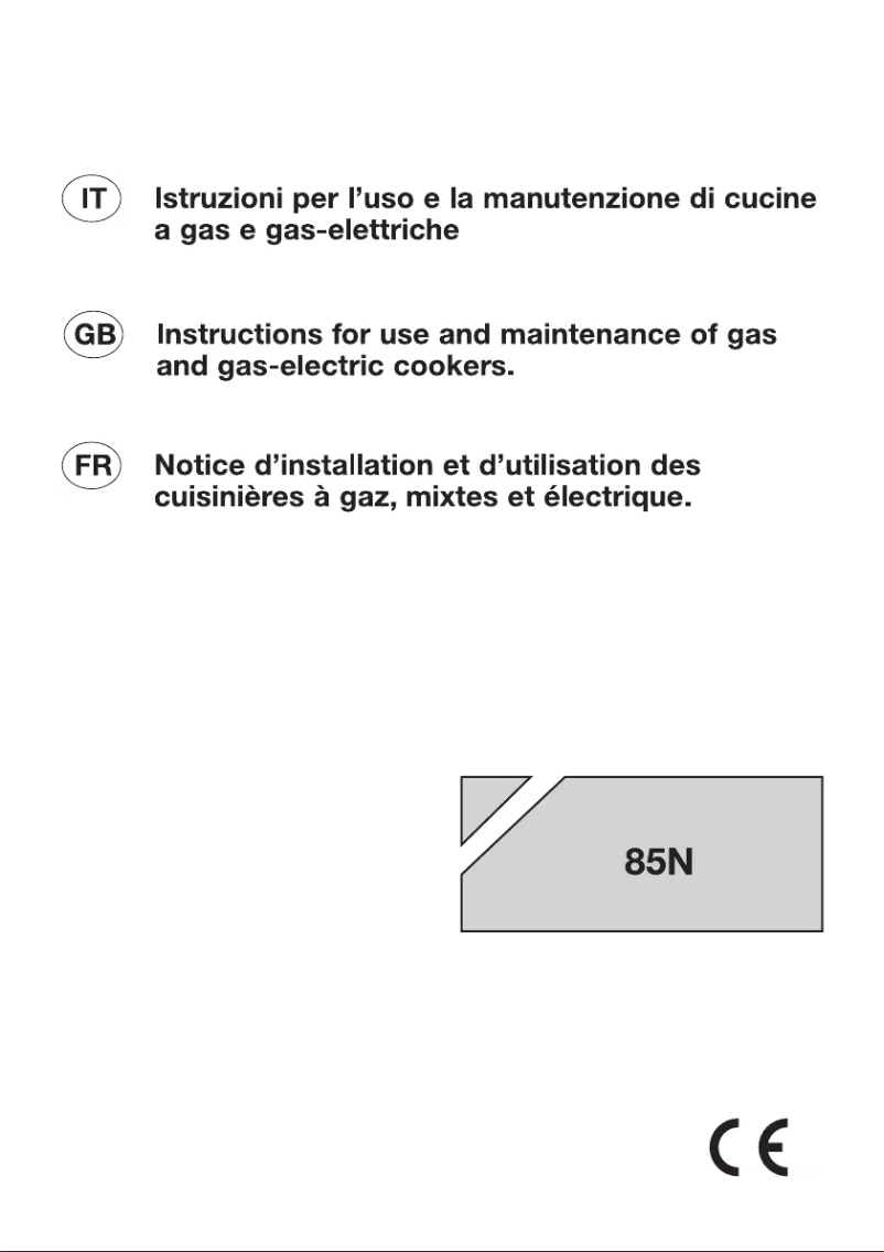 Page 1 de la notice Manuel utilisateur Bompani BO857EB/N