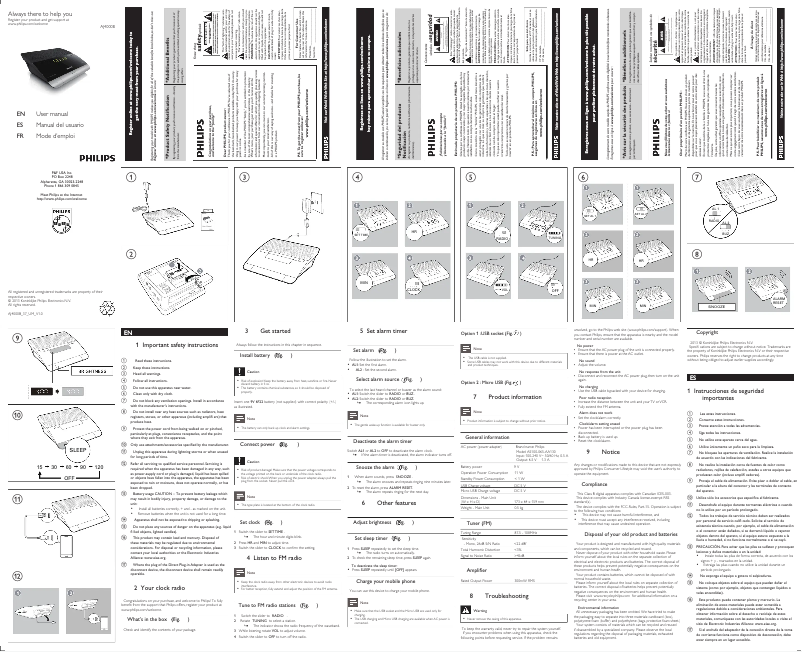 Página 1 del manual Manual de usuario Philips AJ4000B