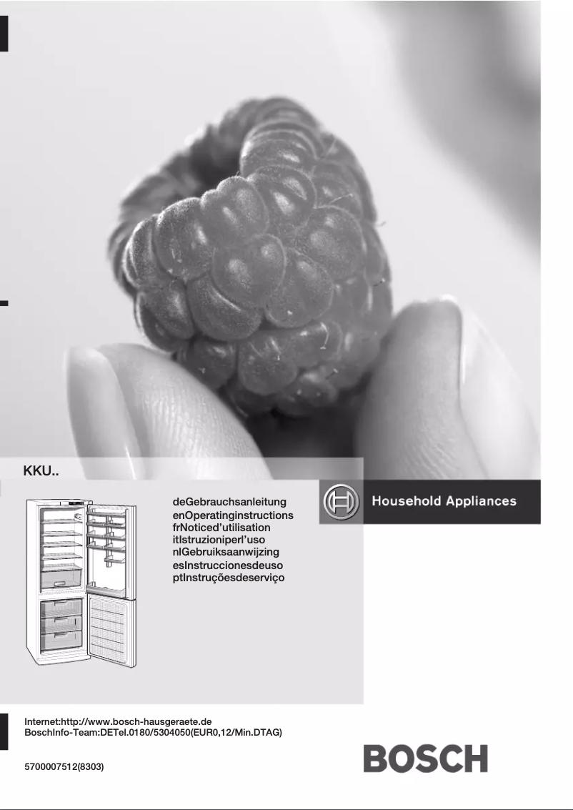 Page 1 de la notice Manuel utilisateur Bosch KKU334A