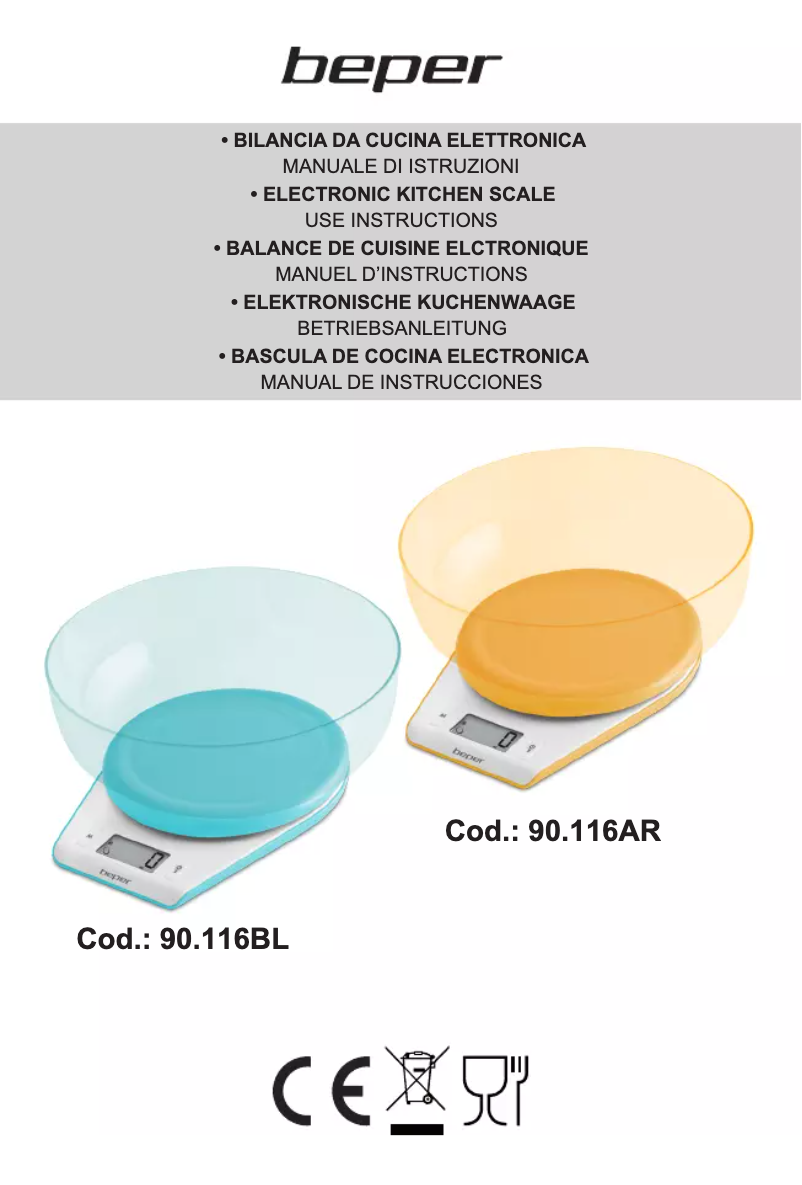 Página 1 del manual Manual de usuario Beper 90.116AR