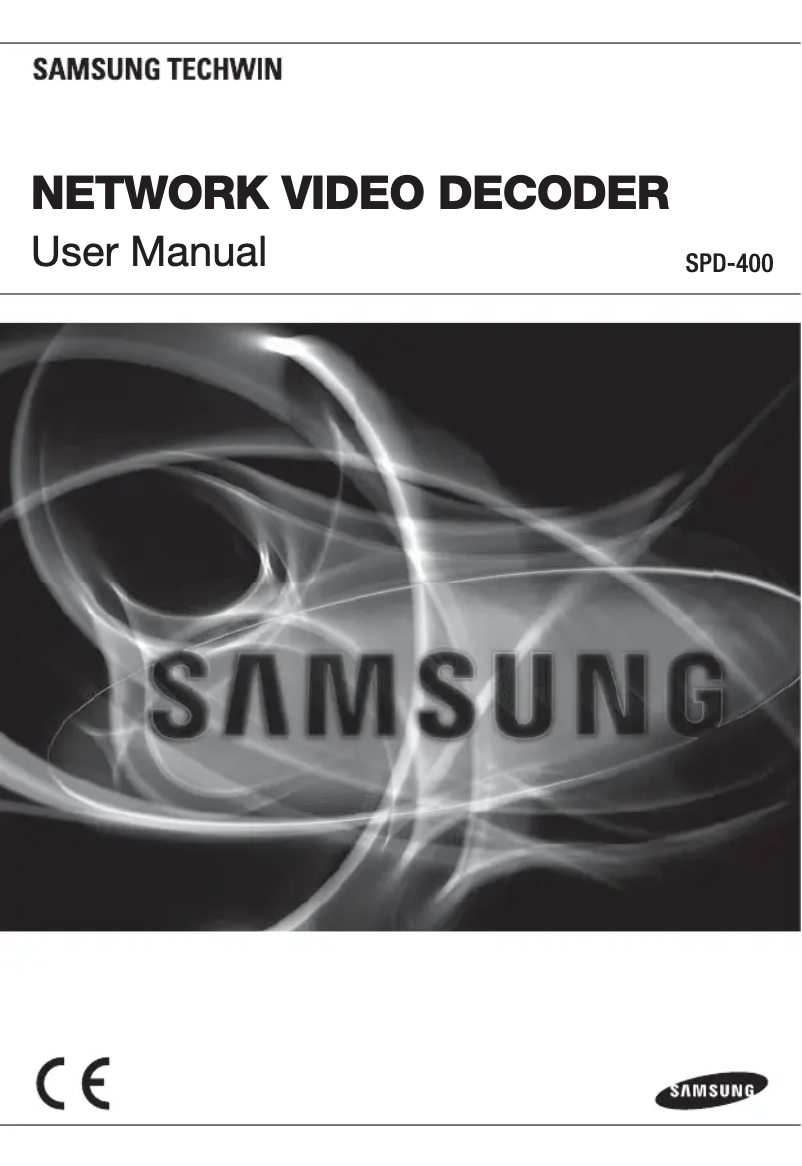 Página 1 del manual Manual de usuario Samsung SPD-400