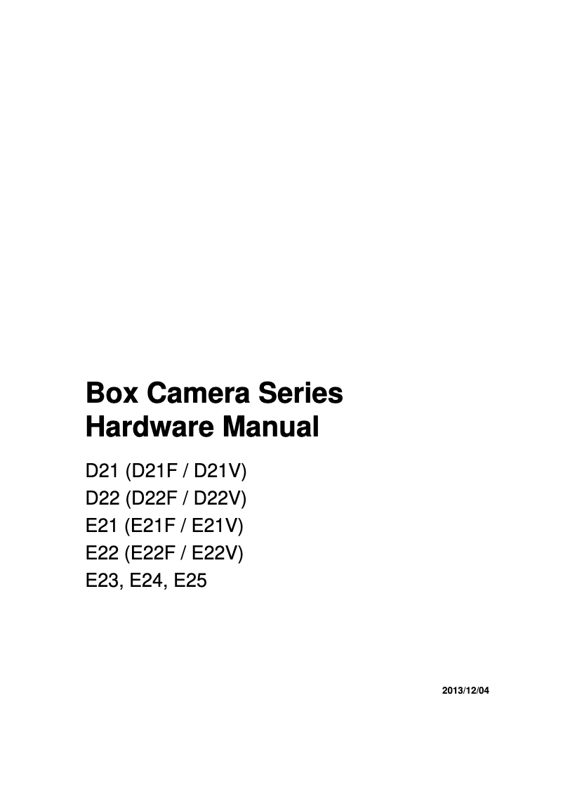 Page 1 de la notice Manuel utilisateur ACTi D22V