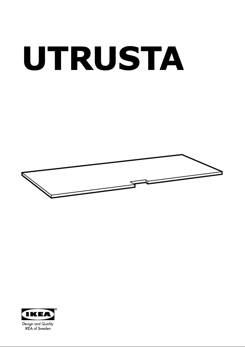 Page 1 de la notice Manuel utilisateur Ikea UTRUSTA 302.132.98