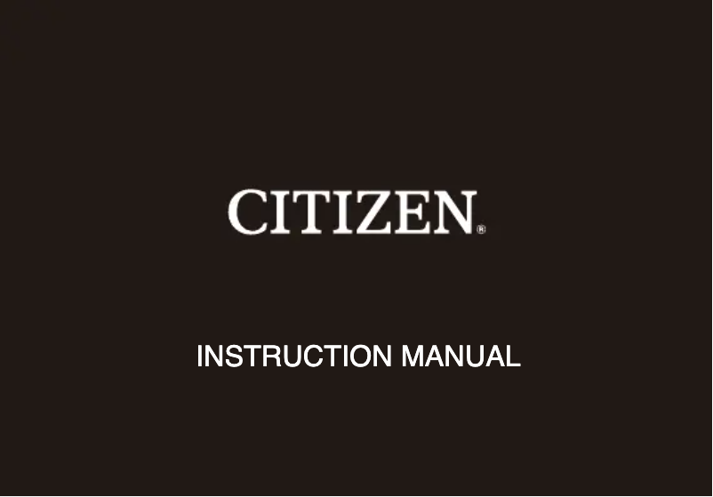 Página 1 del manual Manual de usuario Citizen CAL F500
