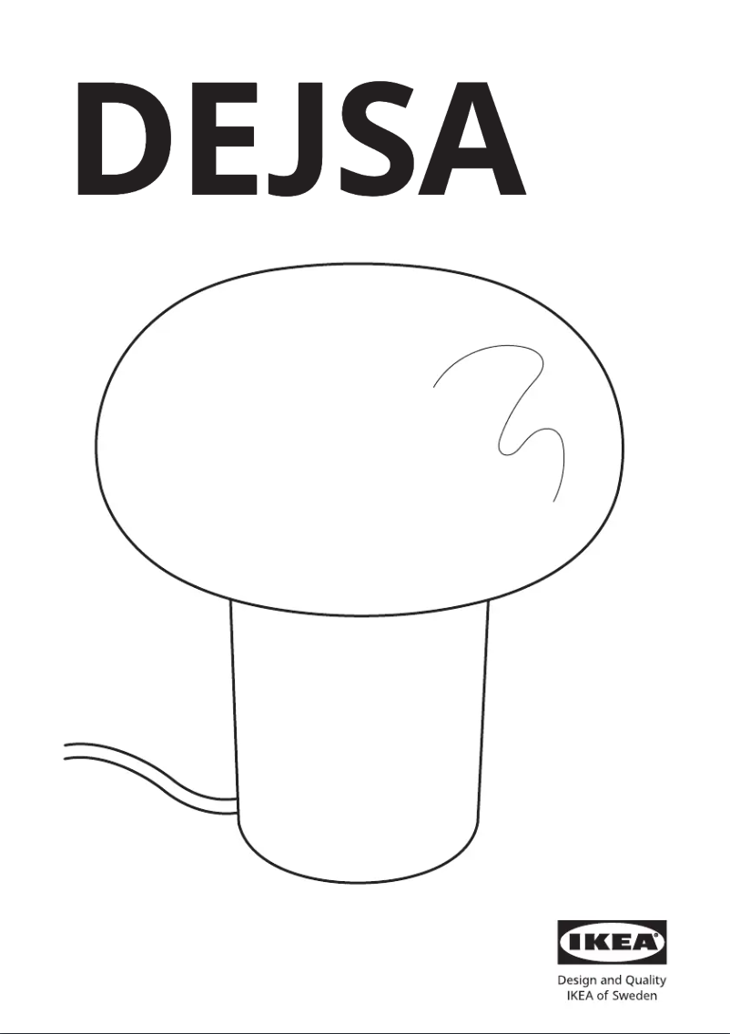 Page 1 de la notice Manuel utilisateur Ikea DEJSA 505.375.55