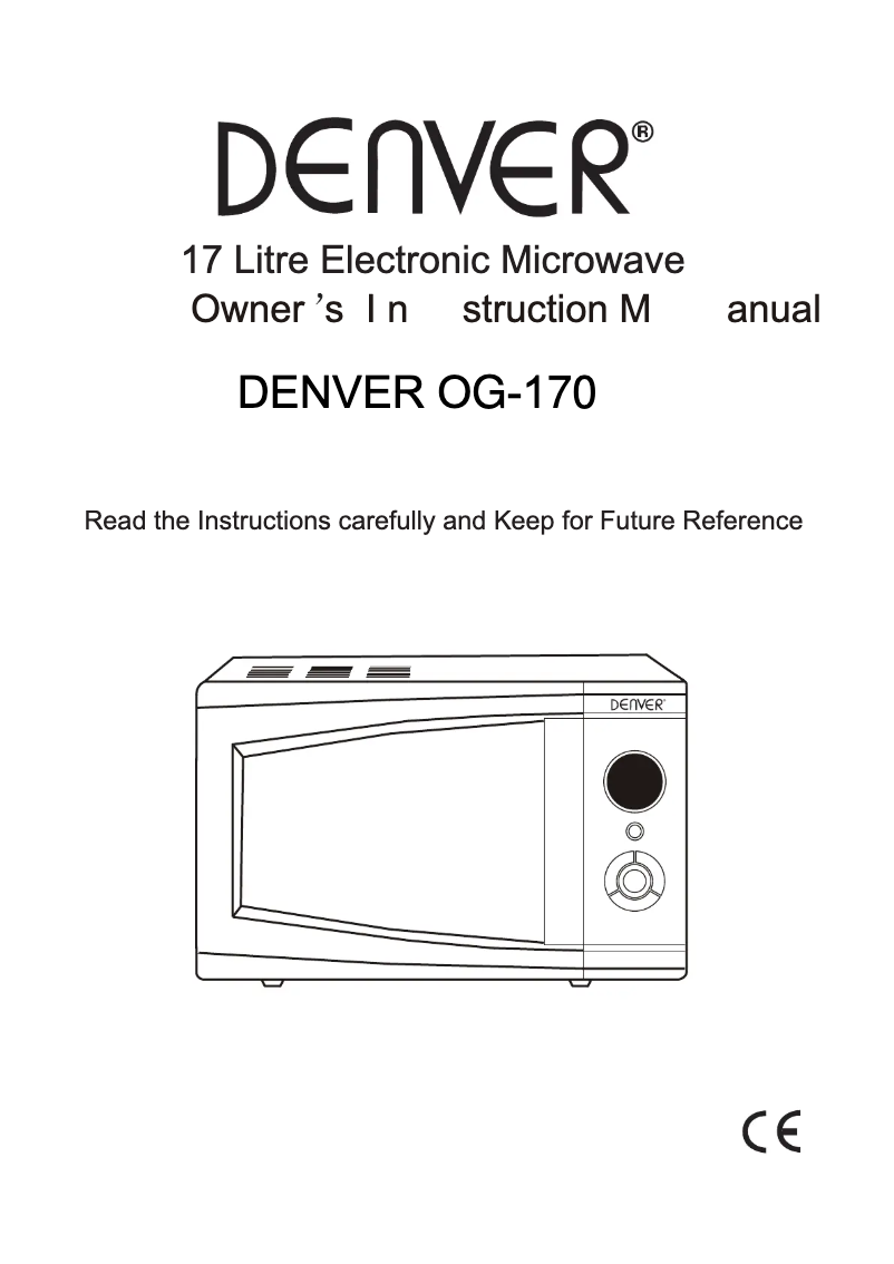 Página 1 del manual Manual de usuario Denver OG-170