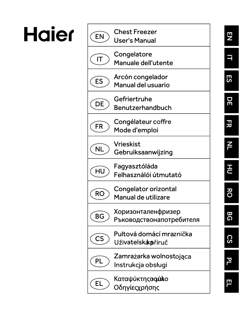 Página 1 del manual Manual de usuario Haier HCE200RAAE